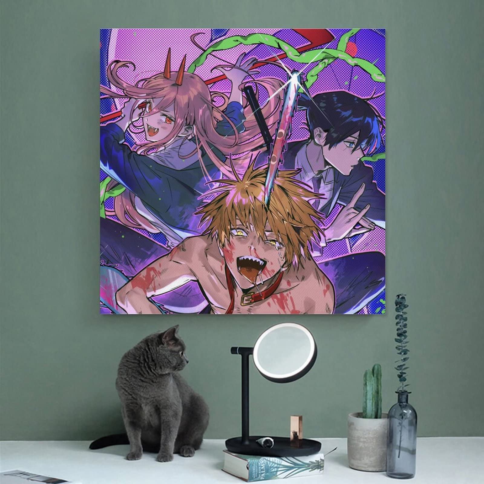 Amazon.co.jp: ポスター チェンソーマン デンジ パワー 秋 絵画 壁掛け